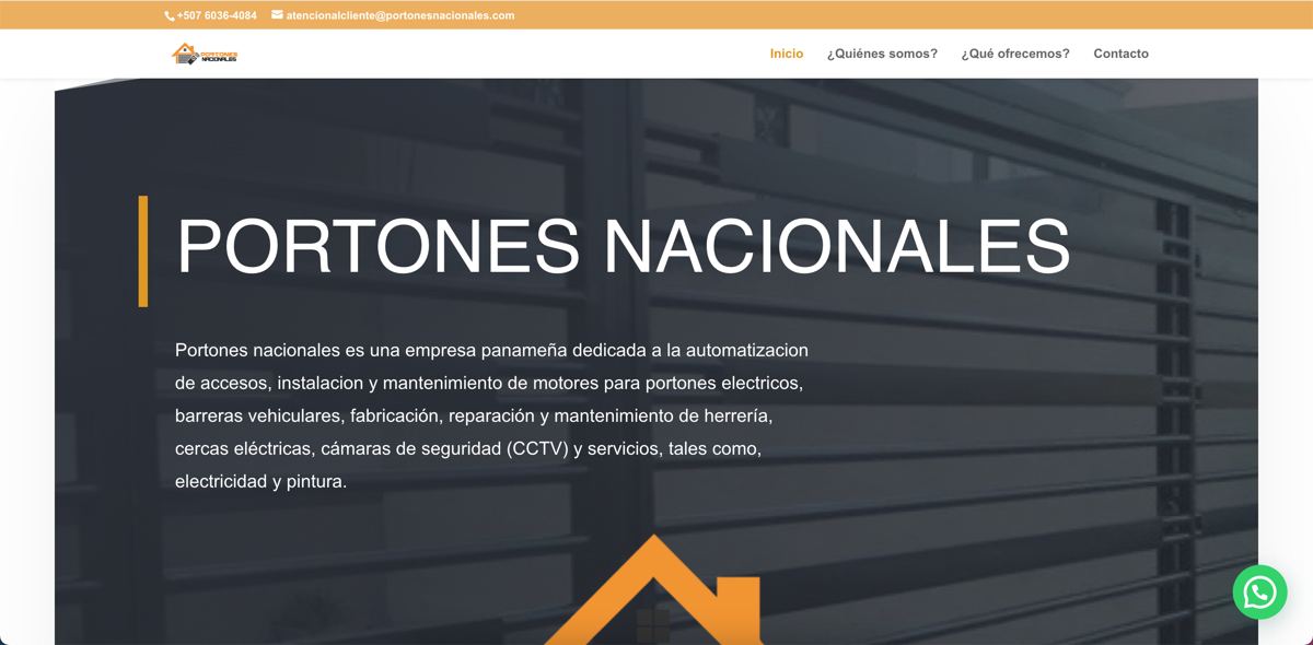 Sitio web Portones Nacionales