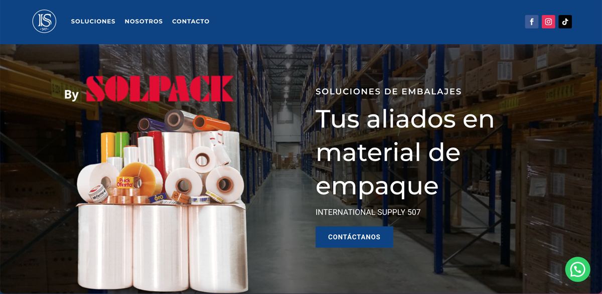 Sitio web International Supply 507